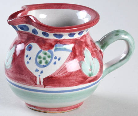 Campagna Chicken (Red Border, Blue Dots) Creamer