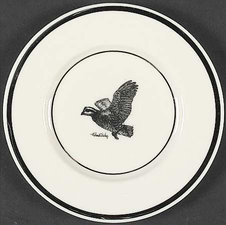 Wild Game Birds Bread & Butter Plate