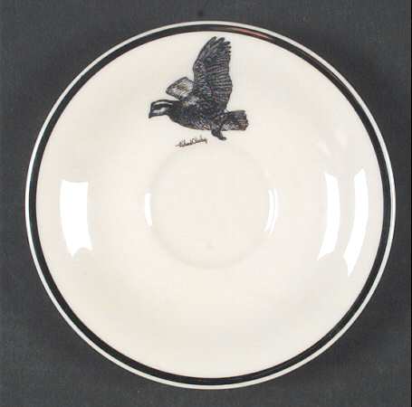 Wild Game Birds Saucer for Footed Cup