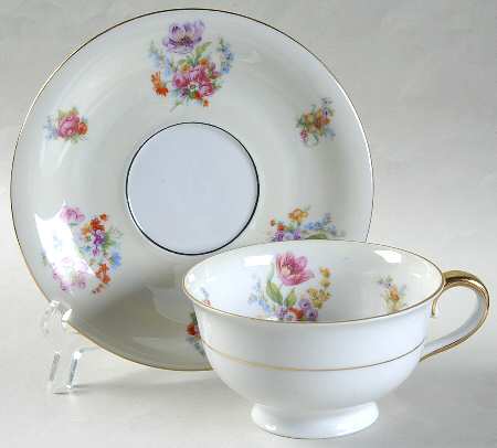 Springtime Footed Cup & Saucer Set