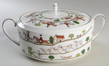 Hunting Scene Tureen &  Lid