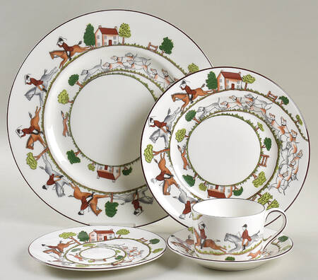 Hunting Scene 5 Piece Place Setting