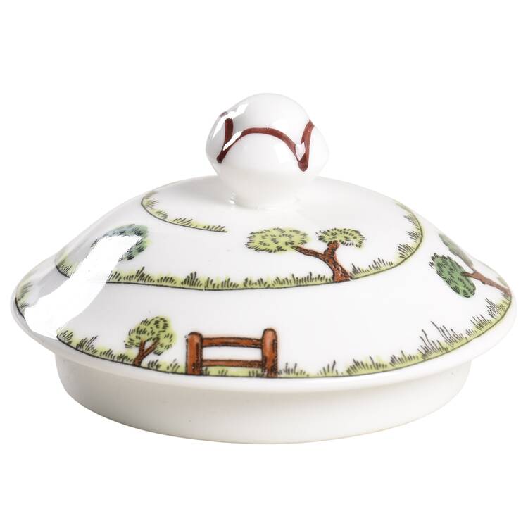 Hunting Scene Lid for Sugar Bowl