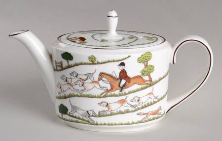 Hunting Scene Individual Teapot & Lid