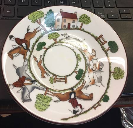 Hunting Scene Fruit/Dessert (Sauce) Bowl
