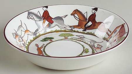 Hunting Scene Fruit/Dessert (Sauce) Bowl