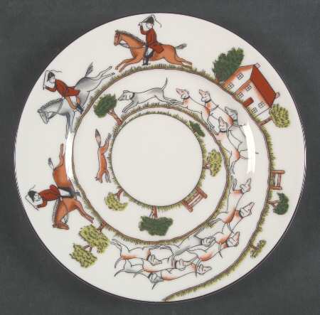 Hunting Scene Dessert/Pie Plate
