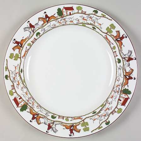 Hunting Scene 13" Chop Plate (Round Platter)