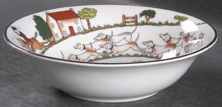 Hunting Scene Coupe Cereal Bowl