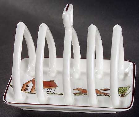 Hunting Scene 4 Slice Toast Server