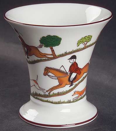 Hunting Scene Posey Pot