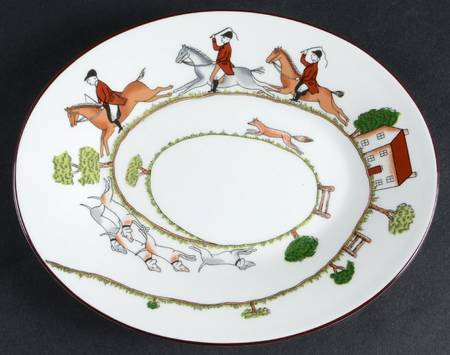 Hunting Scene Relish/Gravy Underplate