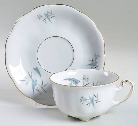 Footed Cup & Saucer Set