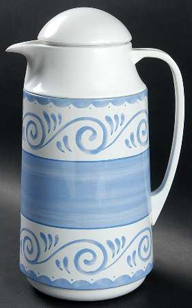 Oceanview (Corelle) Plastic Thermos/Carafe & Lid