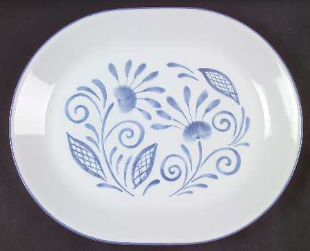 Oceanview (Corelle) 12" Oval Serving Platter