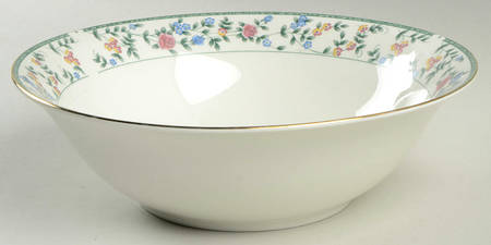 Diane (Porcelain, Gold Trim) 9" Round Vegetable Bowl