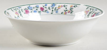 Diane (Porcelain, Gold Trim) Soup/Cereal Bowl