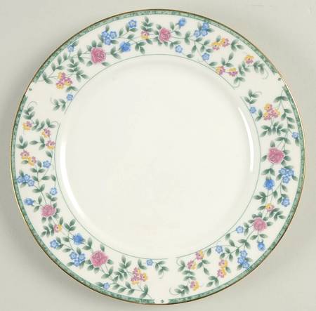 Diane (Porcelain, Gold Trim) Salad Plate by China Pearl