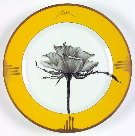 Tuscan Roses Yellow Large Dinner Plate