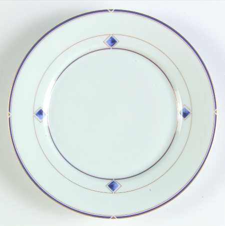 Diamants Bleus Dessert Luncheon Plate