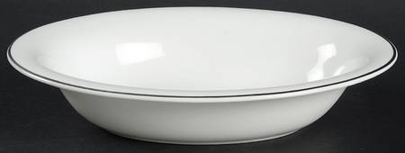 Platinum  Band 9" Oval Vegetable Bowl