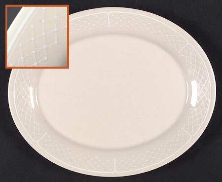 Lattice 9" Oval Serving Platter