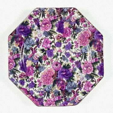 Purple Chintz by Crown Ducal
