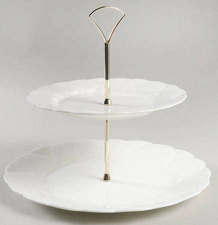 Oceanside 2 Tiered Serving Tray (Dinner & Salad Plate)