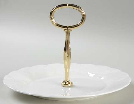 Oceanside Round Serving Plate with Handle (SP)