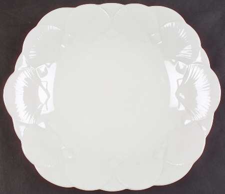Oceanside Square Handled Cake Plate