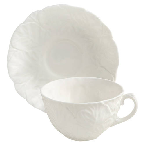 Countryware Flat Cup & Saucer Set
