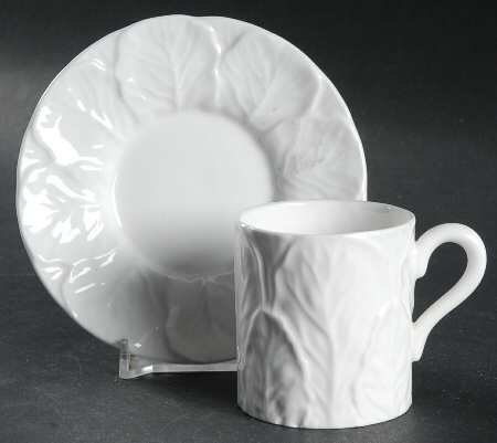 Countryware Flat Demitasse Cup & Saucer Set