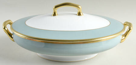 Arc En Ciel Mint Green (Airain) Oval Covered Vegetable