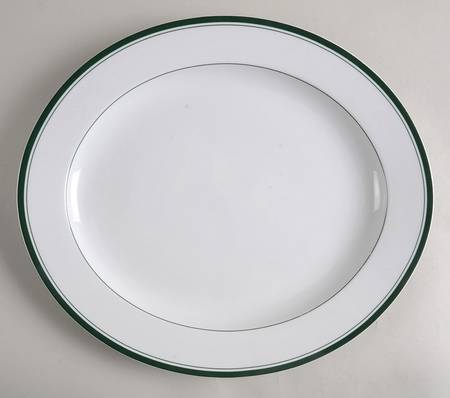 Novi Green 13" Oval Serving Platter