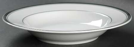 Novi Green Large Rim Soup Bowl