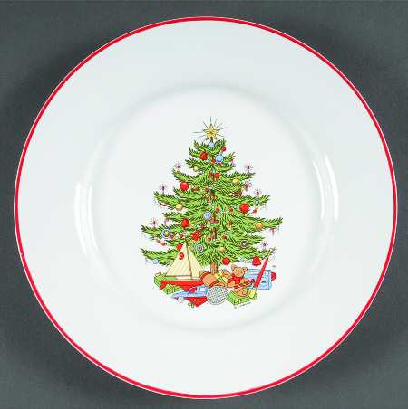 American Christmas Tree Salad Plate