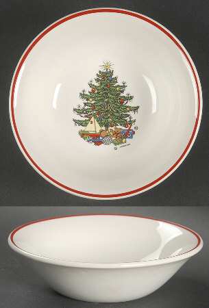 American Christmas Tree Fruit/Dessert (Sauce) Bowl