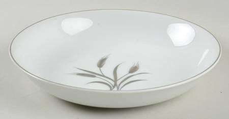 Silver Wheat (Rim Shape) Coupe Soup Bowl