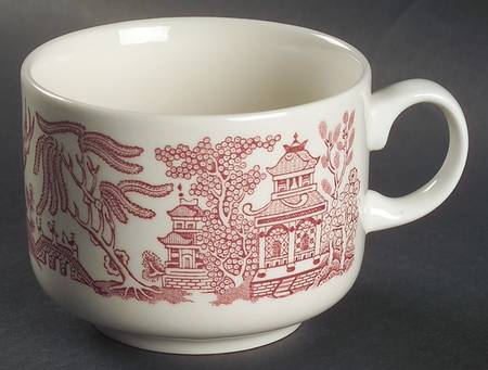 Willow Rosa Pink (England) Breakfast Cup