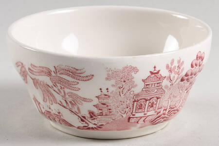 Willow Rosa Pink (England) Open Sugar Bowl