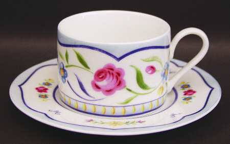 Genevieve Flat Cup & Saucer Set