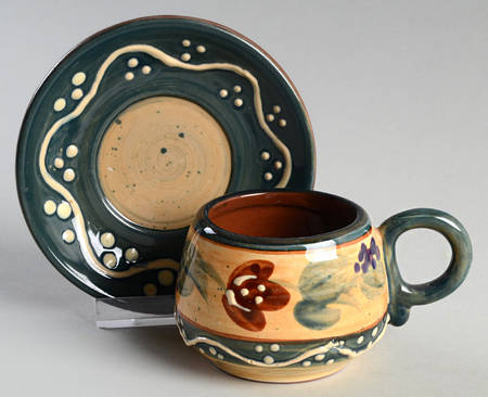 Avignon Flat Demitasse Cup & Saucer Set