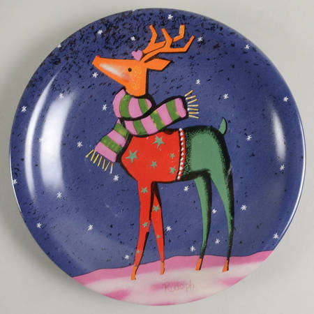 Reindeer Dessert/Pie Plate