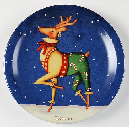 Reindeer Dinner Plate