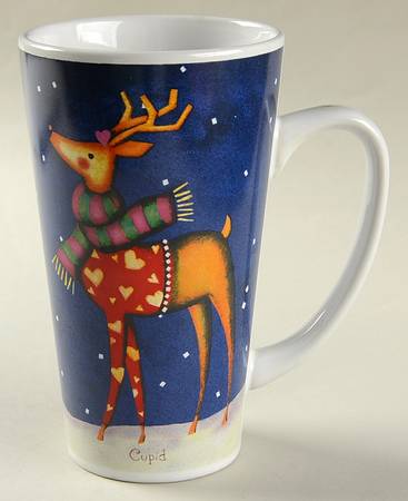 Reindeer Latte Mug