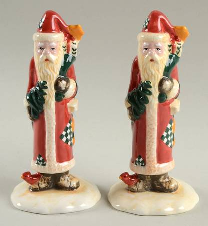 Midnight Santa Figural Salt & Pepper Set