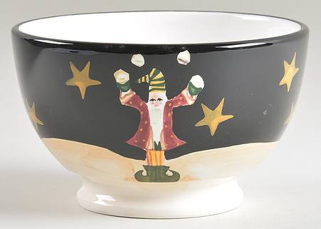 Midnight Santa Dessert Bowl