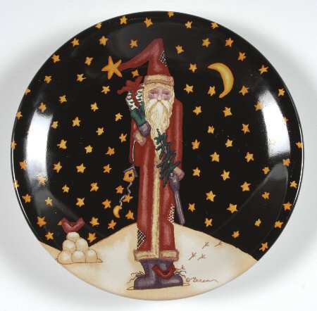 Midnight Santa Dessert/Pie Plate