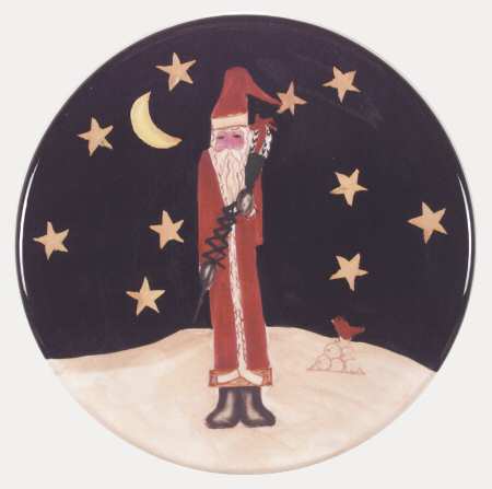 Midnight Santa Dessert/Pie Plate