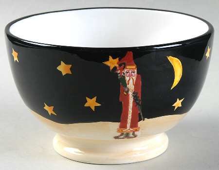 Midnight Santa Dessert Bowl